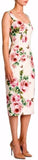 Rose-Print Sheath Dress
