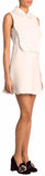 Ruffled Crystal-Collar Dress