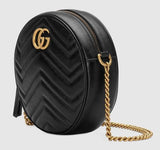 GG Marmont Mini Round Shoulder Bag, Black | DESIGNER INSPIRED FASHIONS