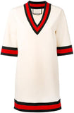 'GG Web Cricket' Dress, White - DESIGNER INSPIRED FASHIONS