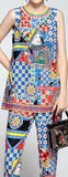 Printed Tank & Pant Set