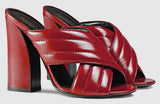 'Webby' Crossover Leather Sandals - ( Black, Green, Beige, Red, White ) - DESIGNER INSPIRED FASHIONS
