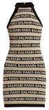 Logo-Intarsia Knitted Mini Dress | DESIGNER INSPIRED FASHIONS