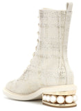 Pearl Ankle Boots - Blue or White