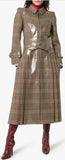 Check PVC Coated Trench Coat
