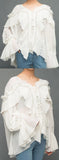 Ruffled Pleated Blouse