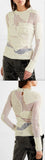 'Zora' Patchwork Lace and Cotton-Blend Knit Sweater