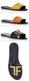 TF Flat Sandals - Yellow, Orange, Black
