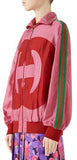 Zip-Front Technical Jacket with GG Logo