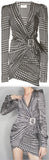 Herringbone Wrap Dress