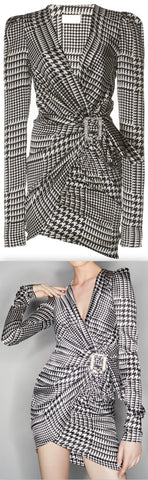 Herringbone Wrap Dress