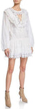 Romantic Mini Dress with Stud Embellishments