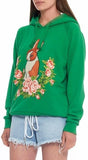 Rabbit Jersey Oversize Hooded Sweatshirt