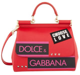 Sicily Choose Love Tote - Black or Red