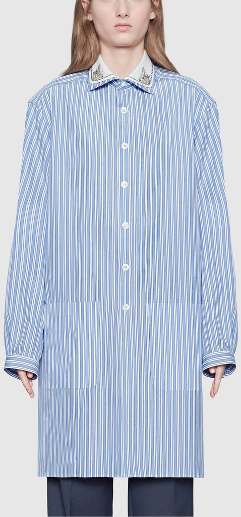 Striped Oversize Cotton Shirt