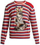 Striped Wool-Blend Rabbit Sweater