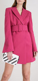 Tailored-Fit Crepe Blazer Dress