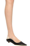 20mm Patent Leather Slingback Flats