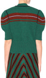 Knit Short Sleeve Cardigan Sweater & Skirt Set