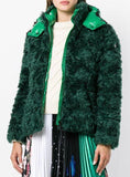 Teddy Puffer Jacket - Green