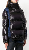 Mixed Fabric Puffer Jacket