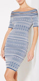 Lacey Plaited Lace Off-Shoulder Dress - DESIGNER INSPIRED FASHIONS