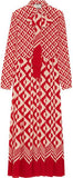 Geometric Printed Neck-Tie Dress - DESIGNER INSPIRED FASHIONS
