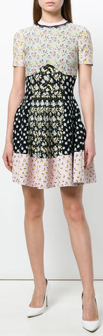 Contrast Panel Dress