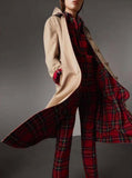 Reversible Tartan Gabardine Car Coat