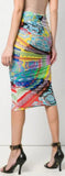 Mixed Print Pencil Skirt | DESIGNER INSPIRED FASHIONS