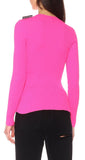 Ribbed Knit Sweater, Neon Pink | DESIGNER INSPIRED FASHIONS