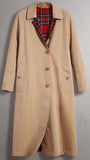 Reversible Tartan Gabardine Car Coat