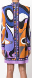 Abstract Print Shirt Dress