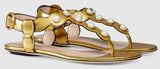 'Willow' Embellished Leather Sandals-Gold - DESIGNER INSPIRED FASHIONS