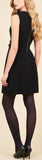 Textured Wool-Blend Dress, Black or Red
