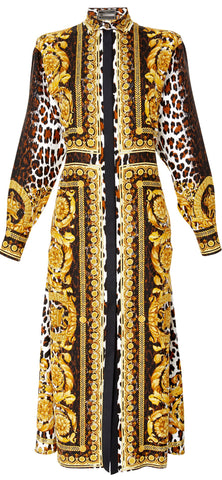 Printed Shirt Dress
