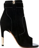 'Dunke' Suede Nappa Shark Lock Bootie - DESIGNER INSPIRED FASHIONS