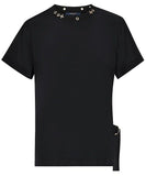 Side Strap T-Shirt, Black | DESIGNER INSPIRED FASHIONS
