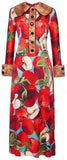 'Forbidden Fruit' Printed Dress - DESIGNER INSPIRED FASHIONS