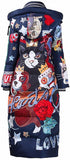 Printed Hooded Puffer Coat