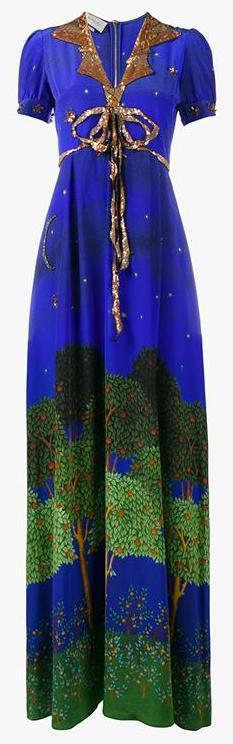 'Midnight Garden' Sequin Embellished Maxi Dress - DESIGNER INSPIRED FASHIONS
