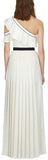 One Shoulder Pleated Maxi Dress