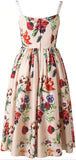 Embellished Floral-Printed Sun Dress
