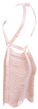 Draped Strappy Summer Evening Dress | DESIGNER INSPIRED FASHIONS