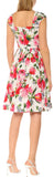 Floral Print Short-Sleeve Dress
