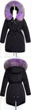 Fur Hooded Down Parka Coat
