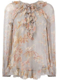 Ruffled Neck Blouse