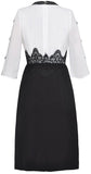 Lace-Detailed Embellished Dress