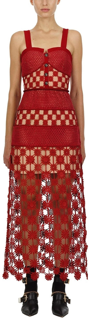 3d Floral Crochet Lace Dress