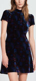 Velvet Paisley Print Dress